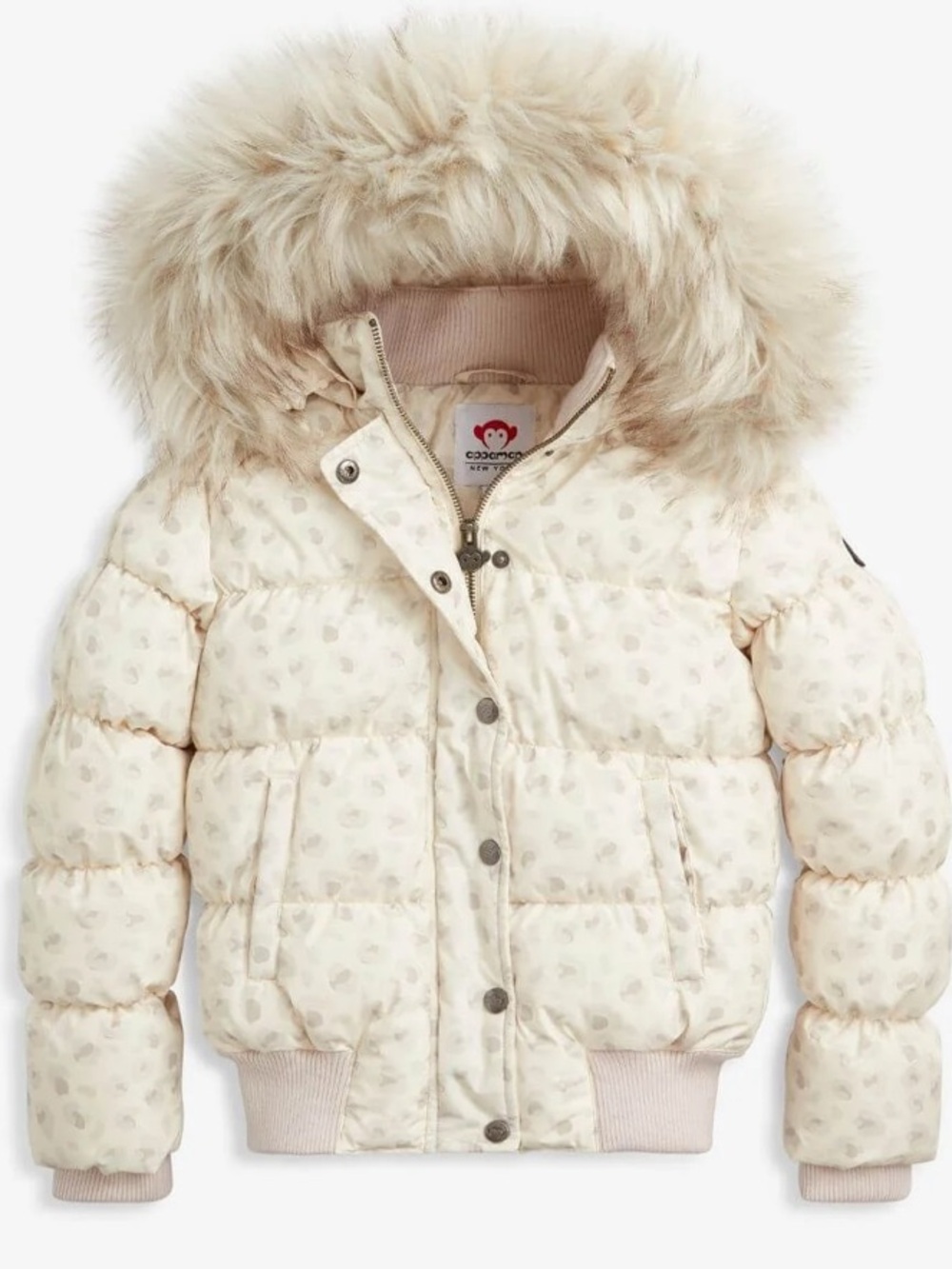 APPAMAN SNOW LEOPARD KYLA PUFFER COAT - 2T